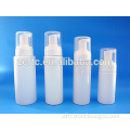 White PE cylinder liquid soap bottle packaging,white PE foam bottles